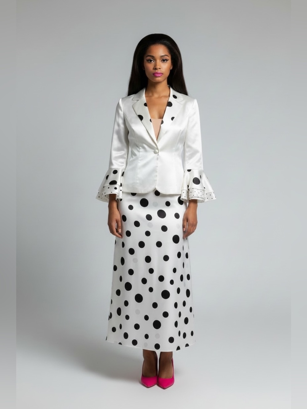 Especially Yours NWT gorgeous satin skirt, tank, and jacket